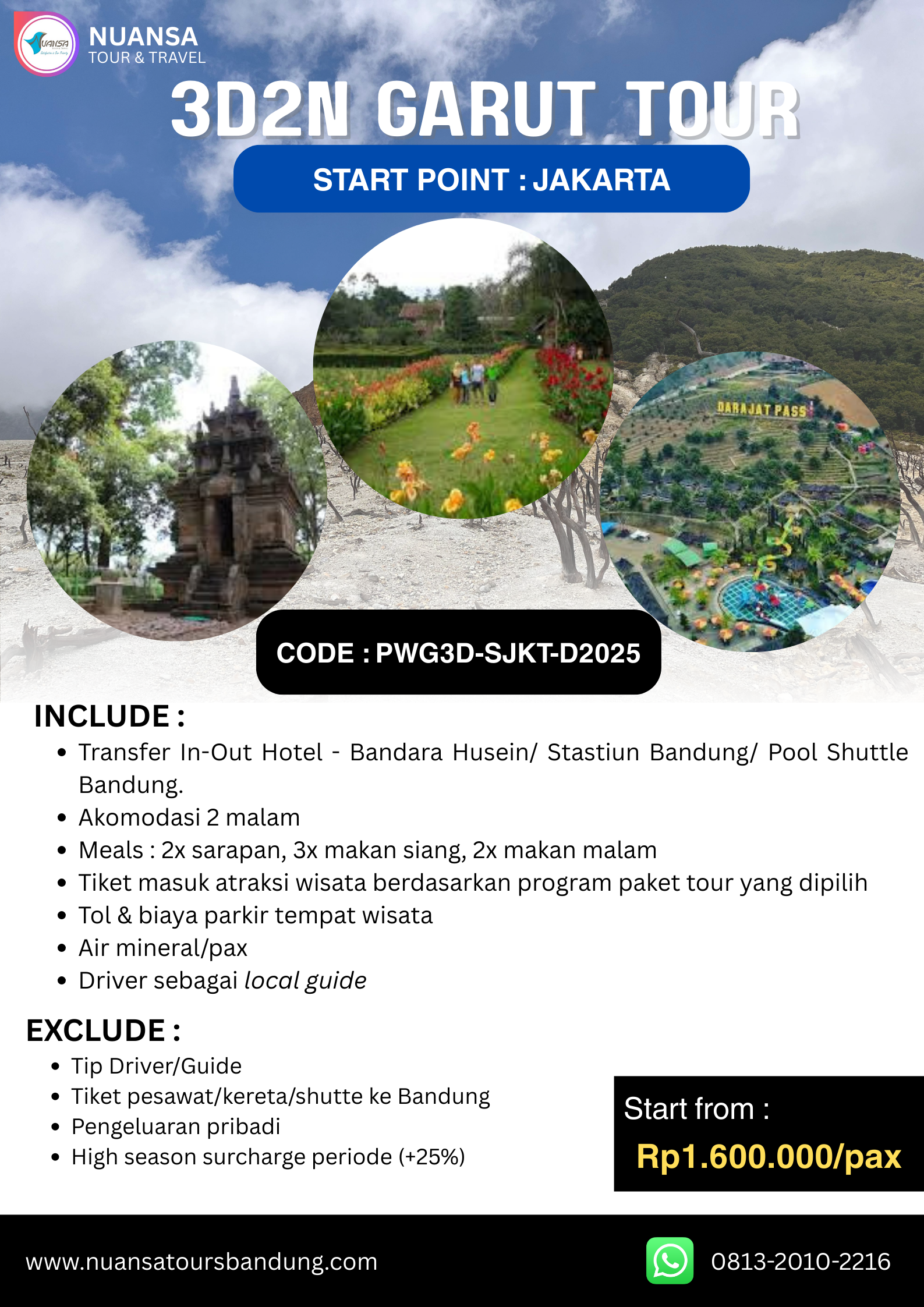 3D2N Garut (Jakarta)