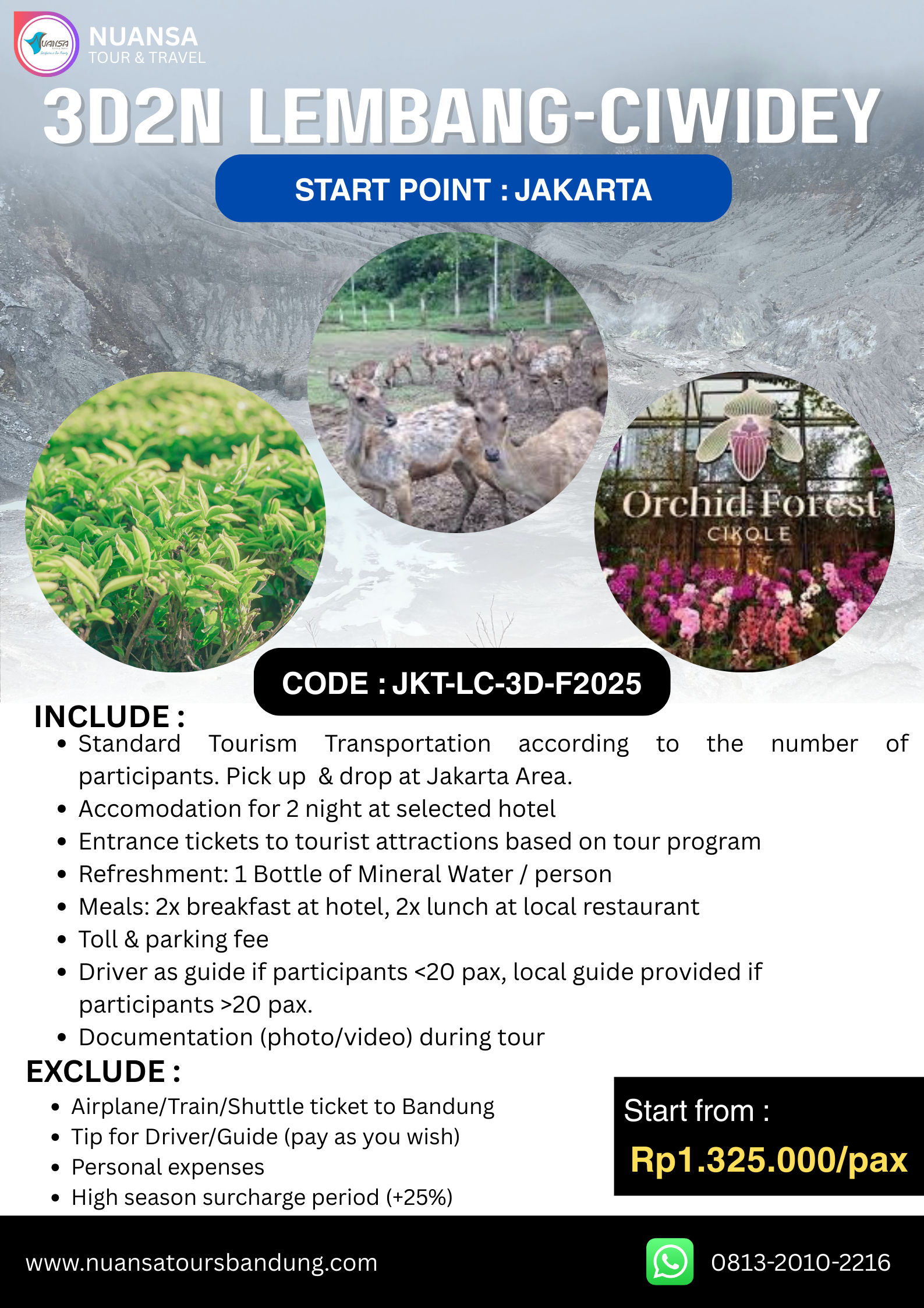 3D2N LBG-CWD Foreigner (Jakarta)