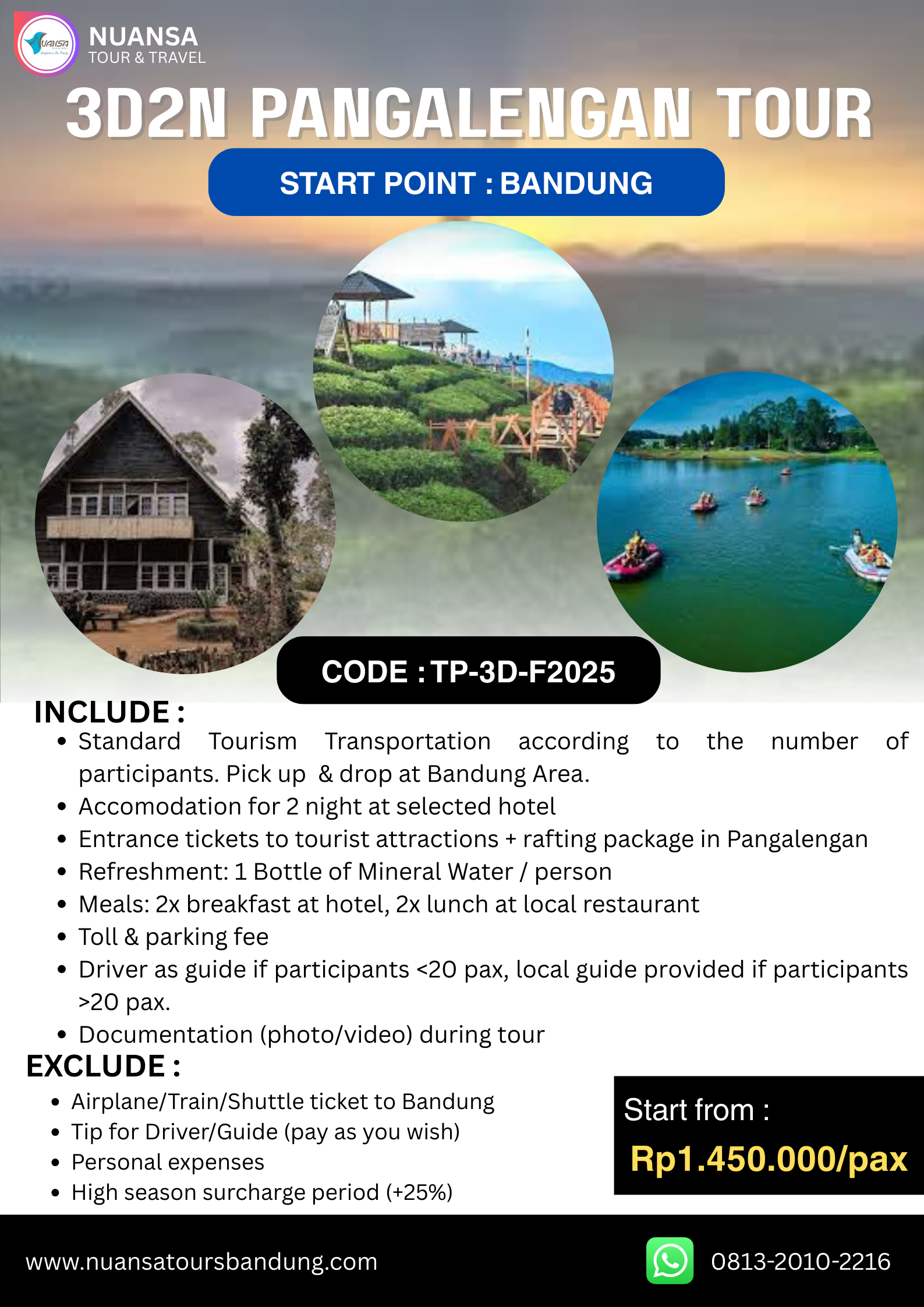 3D2N Pangalengan Foreigner (Bandung)