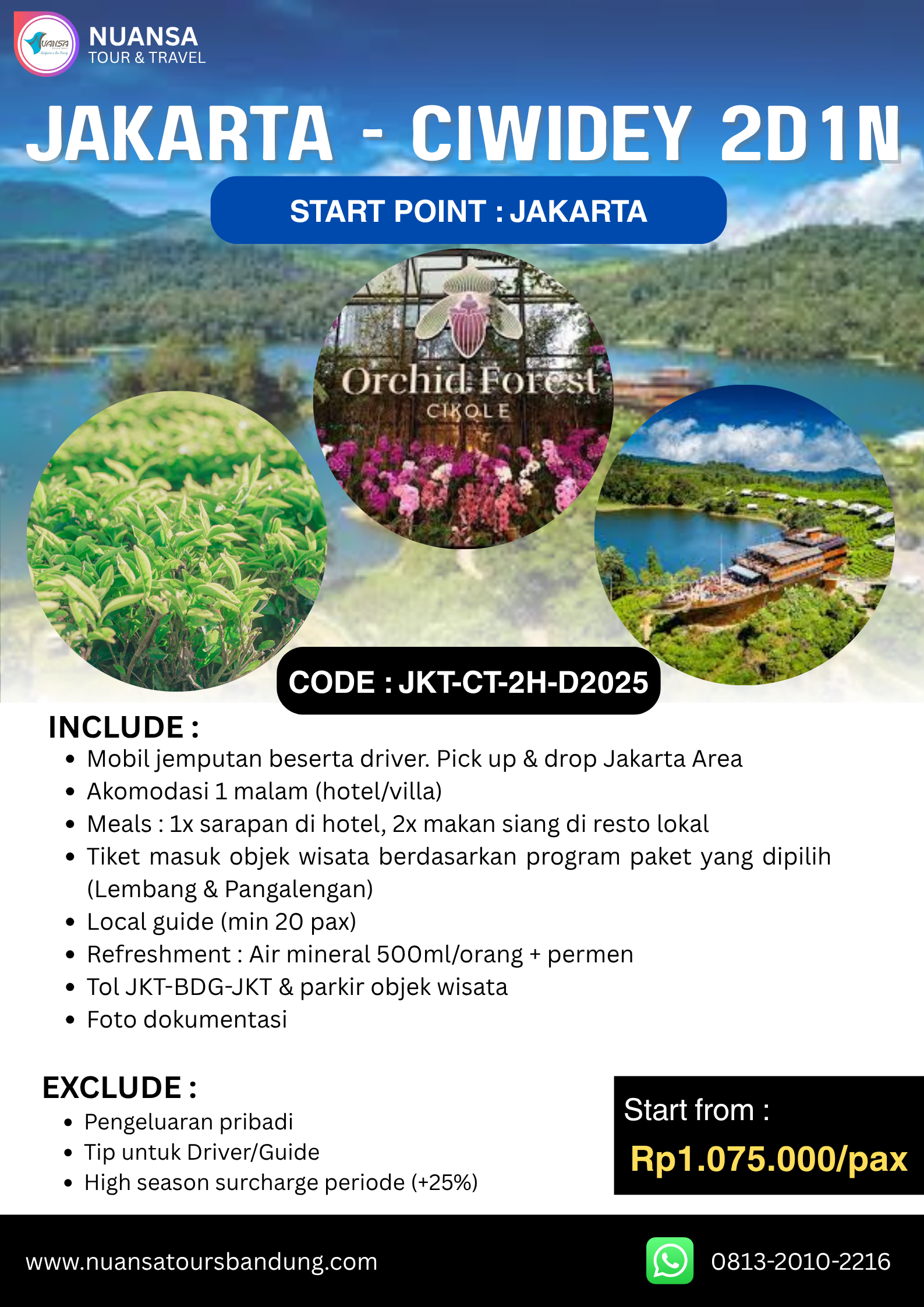 Jakarta-Ciwidey 2D1N