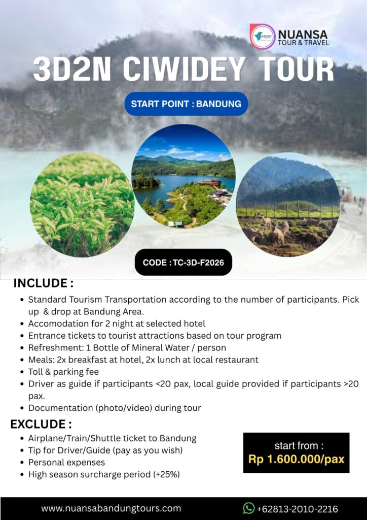 CIWIDEY TOUR 3D2N FOREIGN BANDUNG